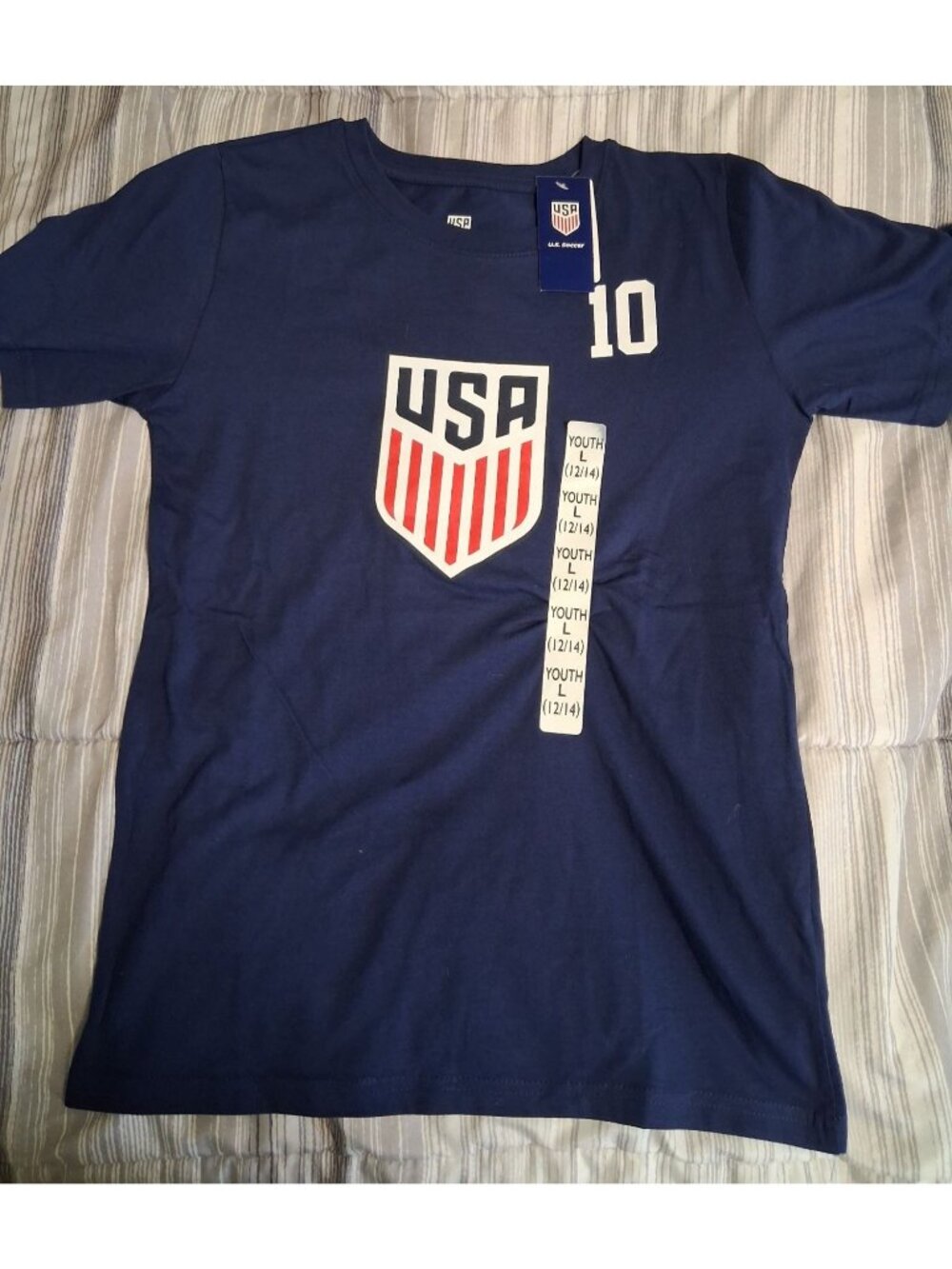 NWT FIFA World Cup 2026 Team USA T-Shirt 100% Cttn Youth Large 12/14 MSRP $14.99
